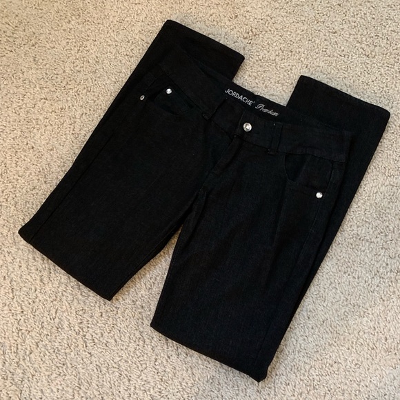 “JORDACHE” 🖤 SUPER CUTE 🌹Premium, black jeans - Picture 10 of 16